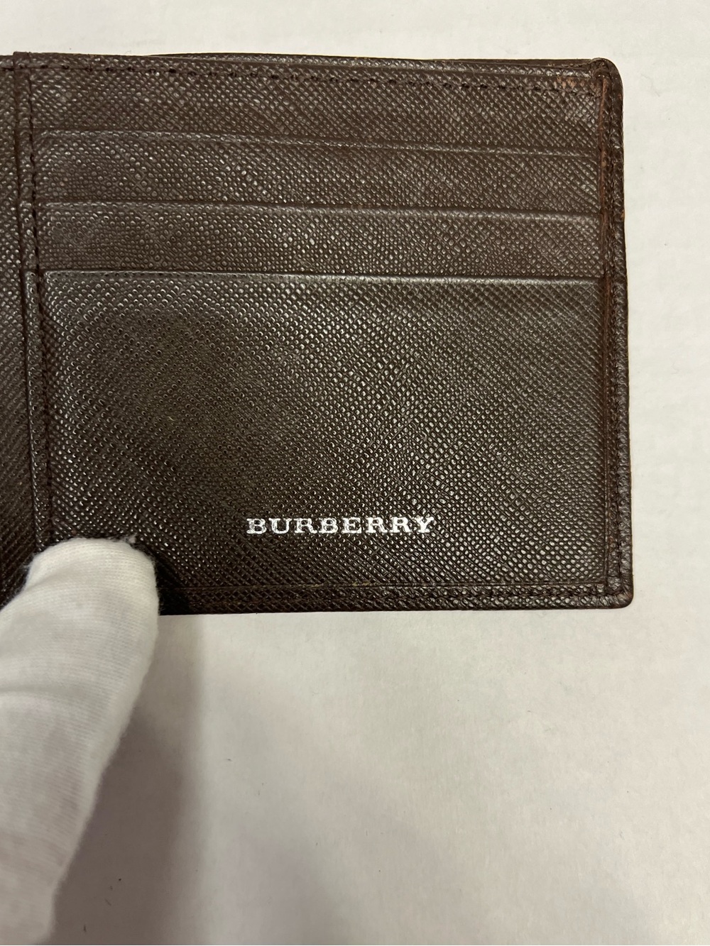 Burberry Bifold Wallet in a dark brown saffiano leather - Picture 8 of 14